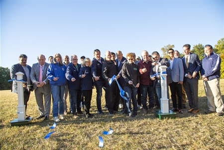 Jigar Shah, Mayor James Barberio, Commissioner Deborah Smith and Douglas Cabana, Commissioner Director Christine Myers, Commissioner Deputy Director Stephen Shaw, Stu Lasser, Commissioner John Krickus, Betty Cass-Schmidt, Sen. Joe Pennachio, Sen. Anthony Bucco, KC, Dave Helmer (back), Parsippany Councilman Justin Musella and Matt Manzi of the Morris County Park Commission.