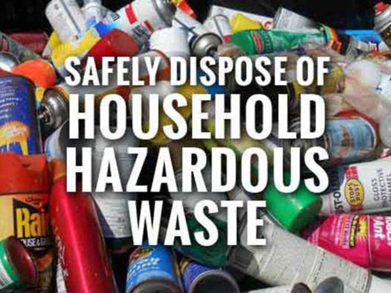 Morris Countywide Free Household Hazardous Waste Event Set for THIS