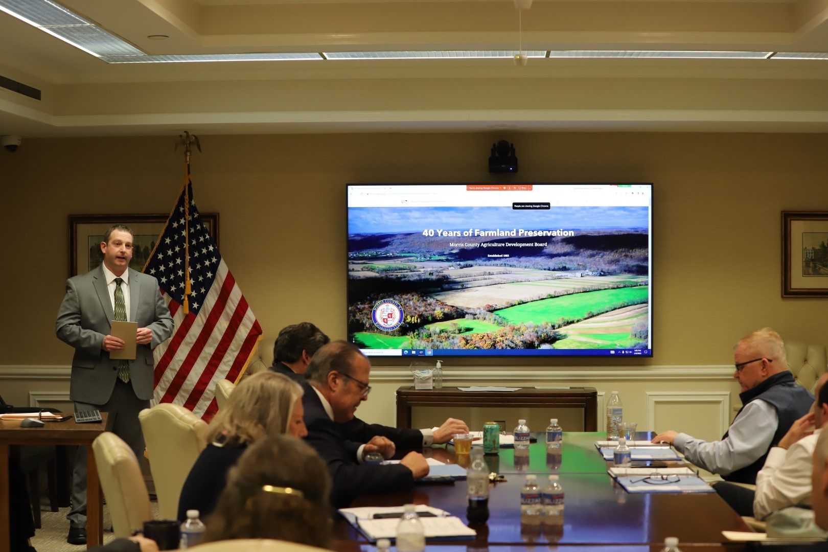 Joe Barilla presents Farmland Preservation story map IMG_5666.JPG