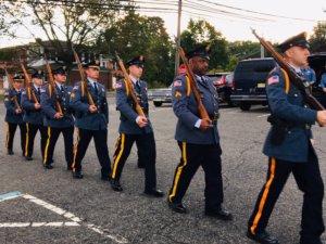 The Morris County Sheriff's Office Honor Guard at the 9/11 Remembrance and Candlelight Vigil held on September 8, 2019.