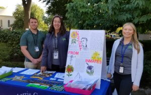 From left, Adam Nardelli, Melissa Maney and Sierra McEniry, managers of the Morris County Sheriff's Office Successful Transition and Re-Entry (STAR) program during Sept. 19 Relay for Recovery on the Morristown Green.