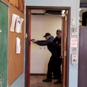 Active shooter training in Rockaway Borough