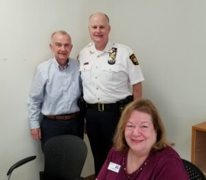 Morris County Sheriff James M. Gannon with friends at a September meeting of the United Way of Northern New Jersey's Caregivers Coalition. 