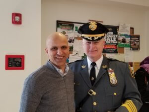 Morris County Sheriff James M. Gannon with friend Gul B. Khan.