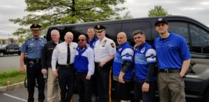 Sheriff James M. Gannon and riders in the Police Unity Tour