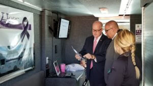 Morris County Sheriff James M. Gannon aboard Hope One.