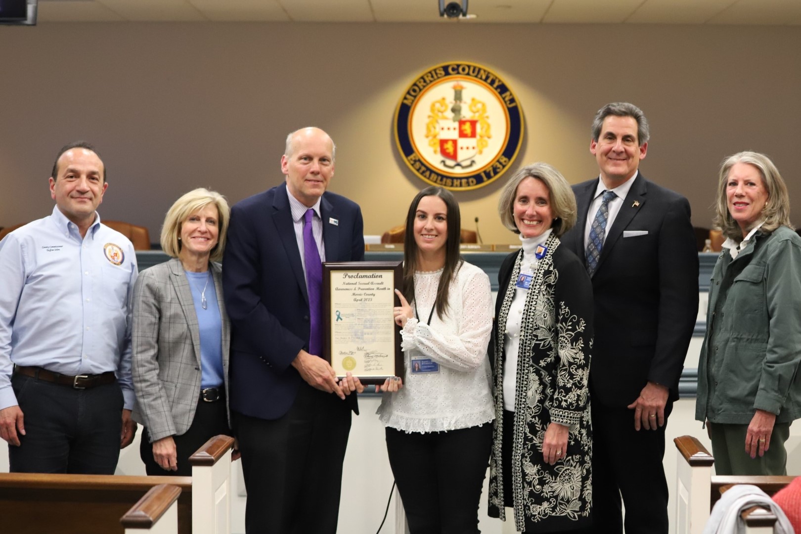 Morris County Recognizes National Sexual Assault Awareness Month