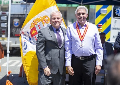 Commissioner Cabana and Veteran Kaufman