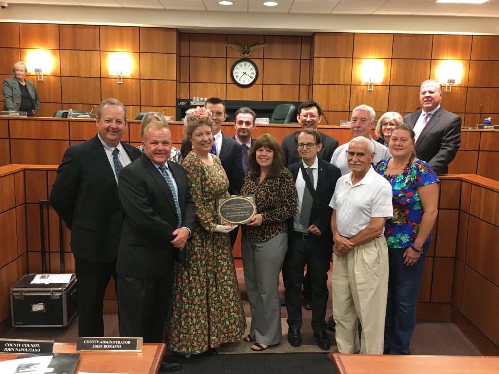 photo: Front (l/r) Freeholder Doug Cabana, Elaine Stapp, Deputy Mayor Cathy Winterfield, Jay Wanczyk, Lou Hebert, and Coleen Saar; Back (l/r) Dave Stapp, Freeholders Deborah Smith, Hank Lyon, and John Cesaro, Ray Chang, Paul Havemann, and Freeholders Christine Myers and Tom Mastrangelo 