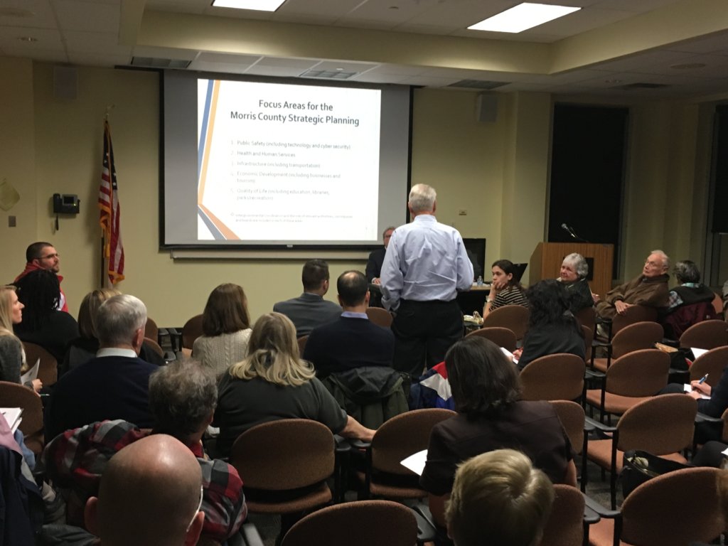 photo of Residents give their opinions at Nov. 29 public meeting at the Morris County Library