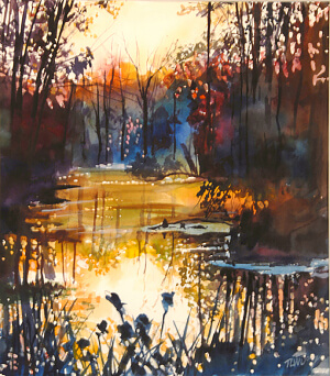 The painting, Swamp_April_15_716PM