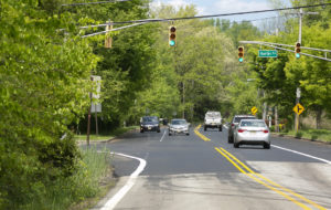 Photo shows recently completed paving project on James Street in Morris Township and Harding 