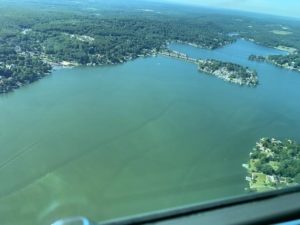 Photo of Lake Hopatcong shows algal bloom