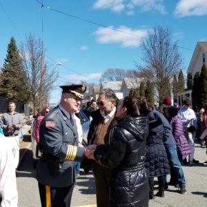 Sheriff Gannon meets with members of the community in Boonton on Sunday