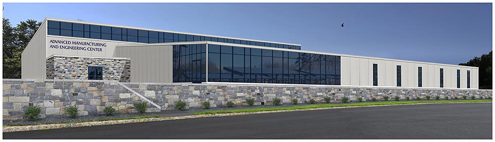 Rendering of CCM Advanced Manufacturing and Engineering building.