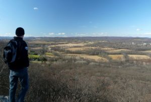 Hikers on Point Mountain 