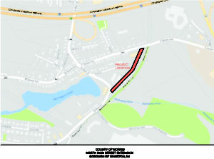 Wharton bypass location map